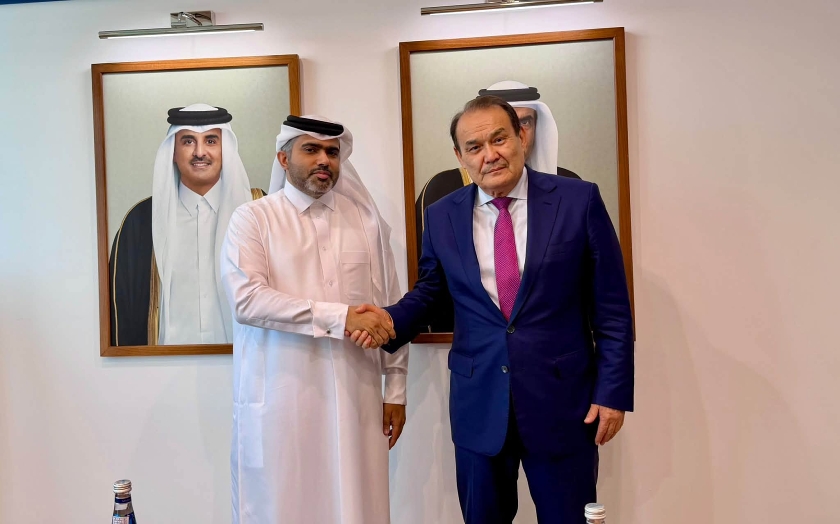 President of TIF Meets with Deputy Director General of Qatar Fund for Development
