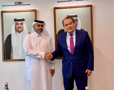 President of TIF Meets with Deputy Director General of Qatar Fund for Development