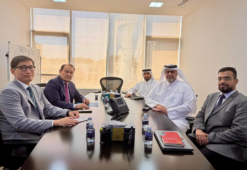 TIF President Meets with Vice President of Qatar Development Bank
